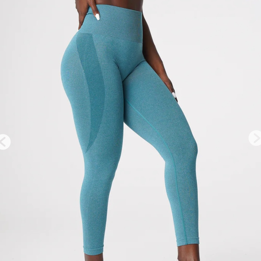 NVGTN Teal Contour Seamless Leggings